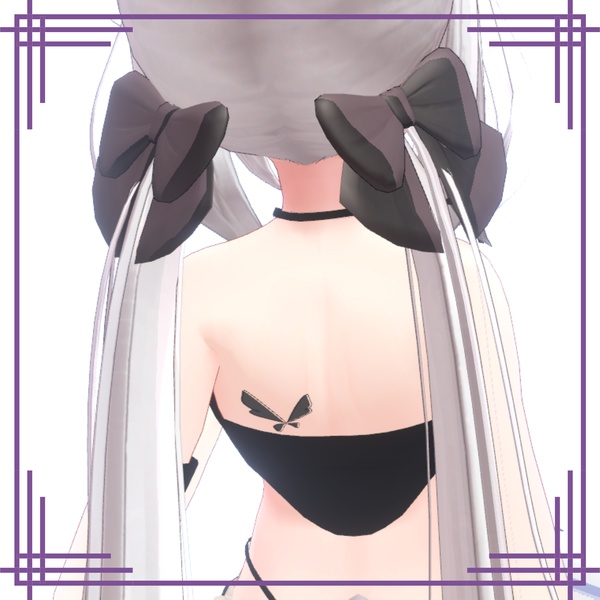 【3Dアクセサリー】蝶々のタトゥー Offset ver. 9色セット