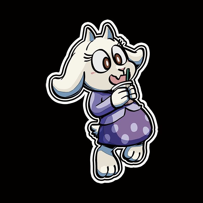 Undertaleステッカー Toriel Btw Booth