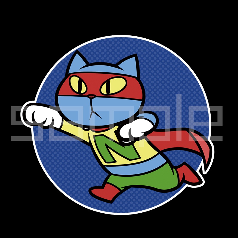 ポップンステッカー スターにゃん