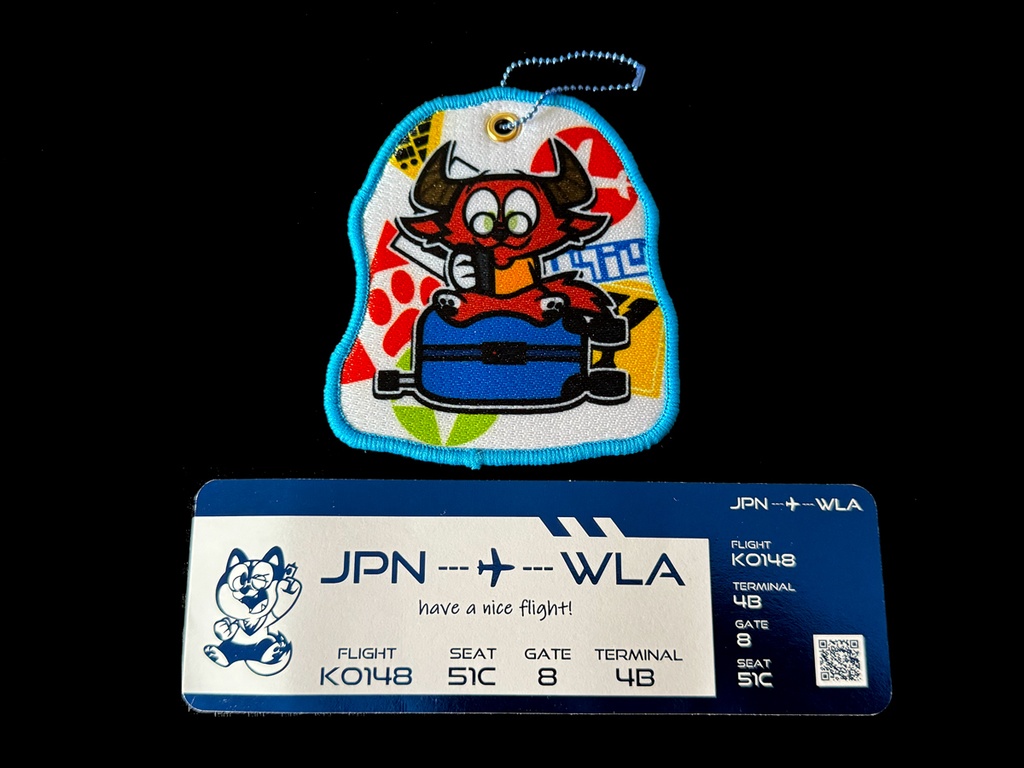 フライトタグ＆チケット風しおりセット