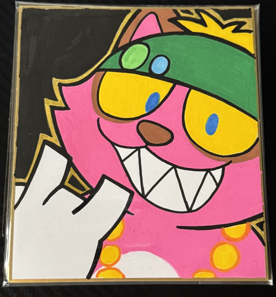 ミニ色紙 オリジナルキャラクター バイオレット