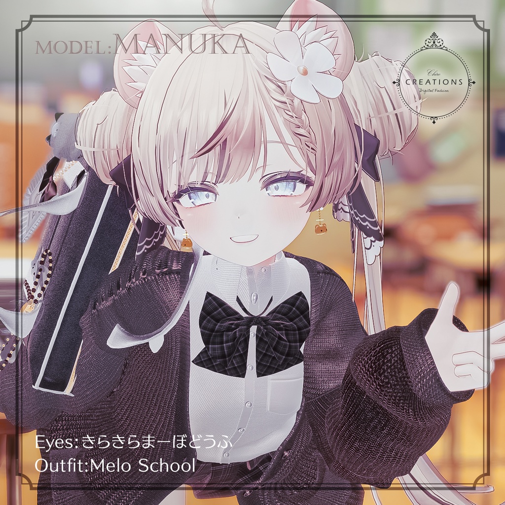 【無料版あり】꒰ა˚₊✧ AngelAnimalEarrings ✧₊˚໒꒱ エンジェルアニマルピアス【15アバター対応】