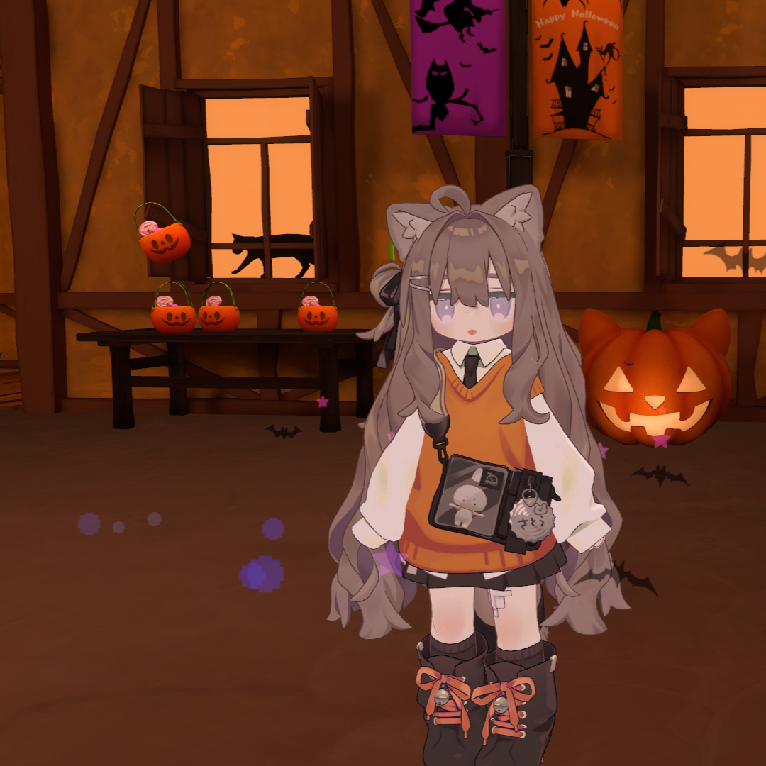 【無料】 ハロウィンぱたぱたパーティクル【VRC】【MA対応】