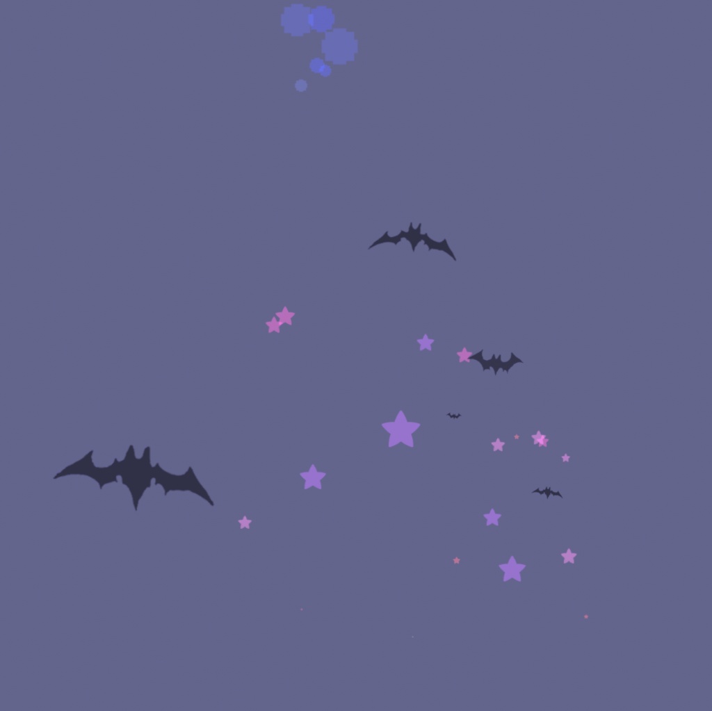 【無料】 ハロウィンぱたぱたパーティクル【VRC】【MA対応】