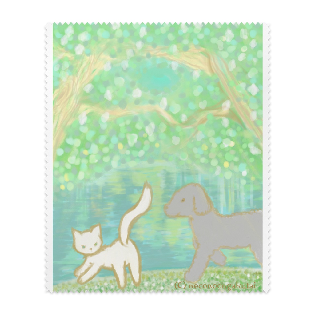 ネコとイヌのメガネ拭き Neconoongakutai Booth