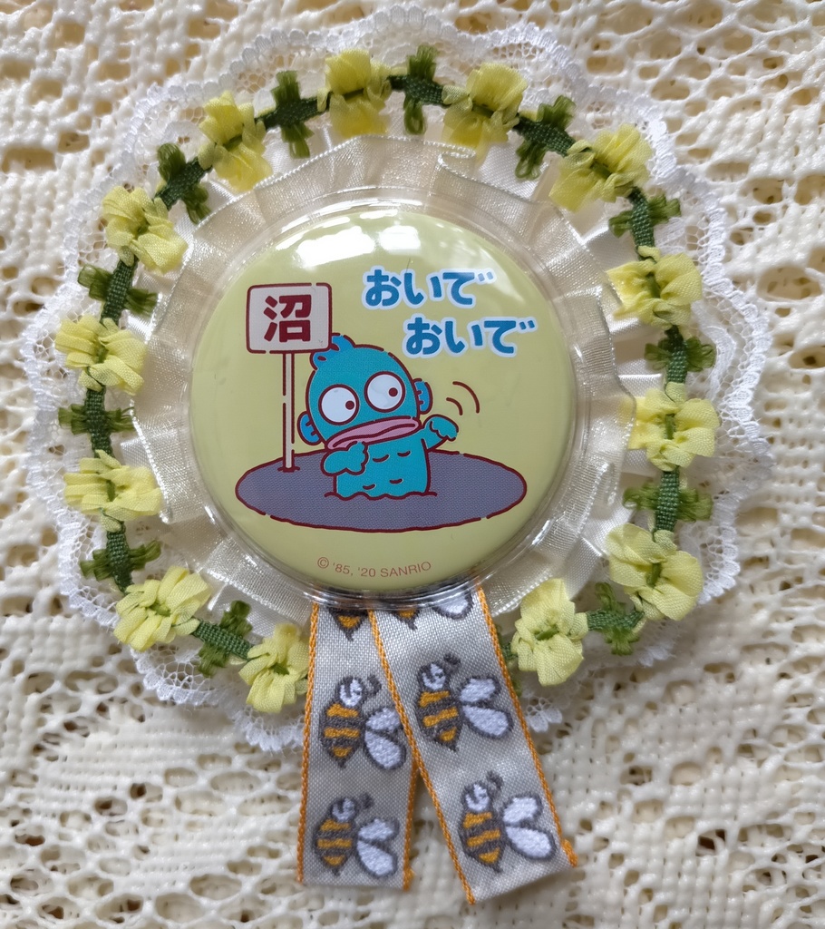 【ハチさんマーチ】缶バッジロゼット