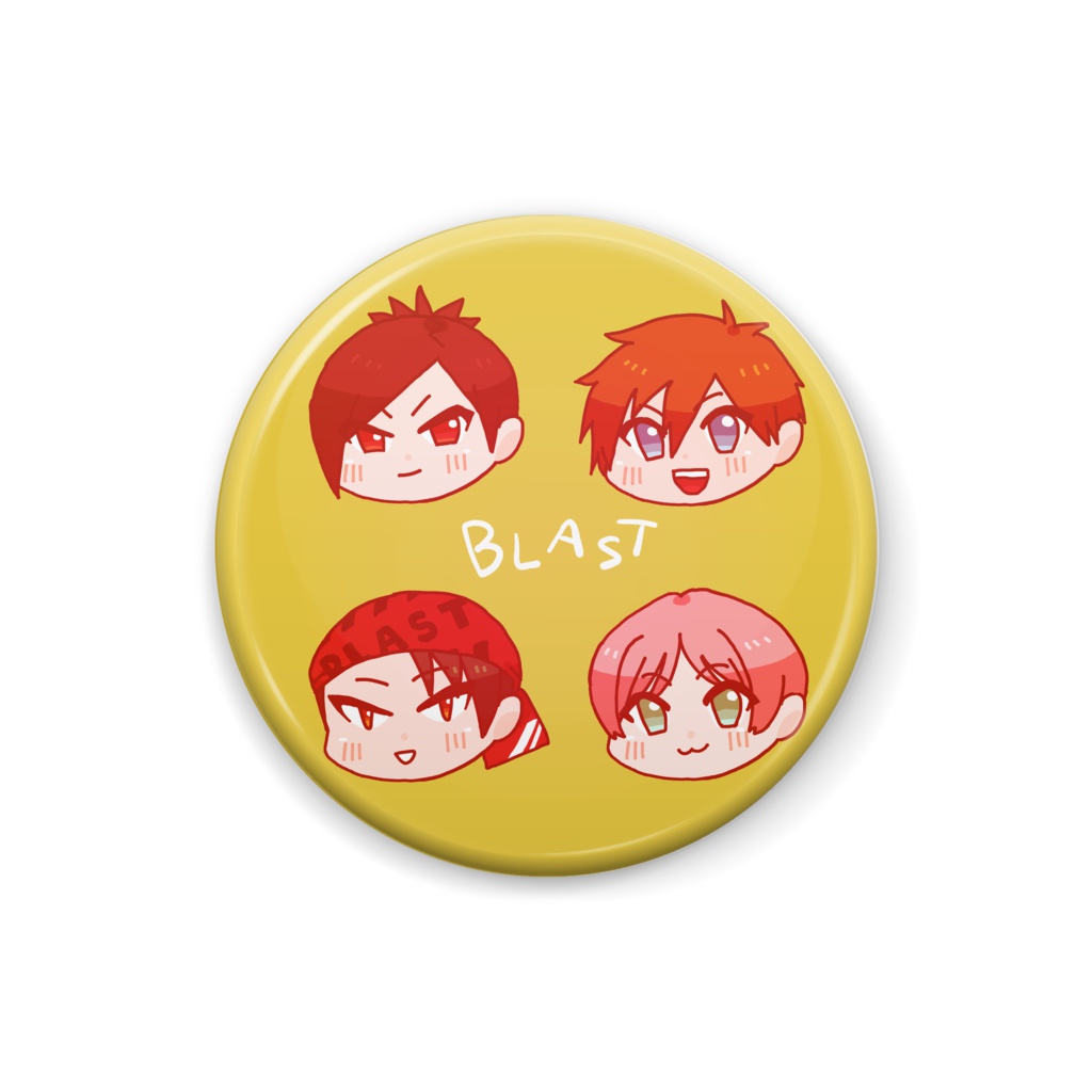 BLASTもち缶バッチ