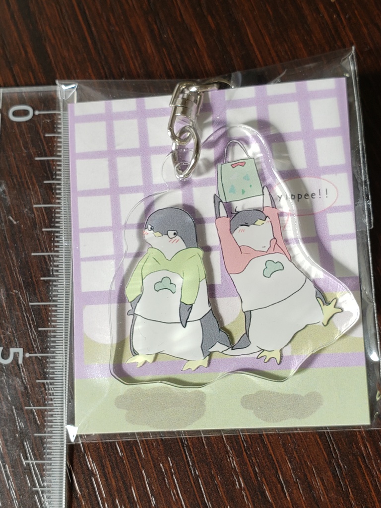 速度松バレンタインアクキー(ペンギン)