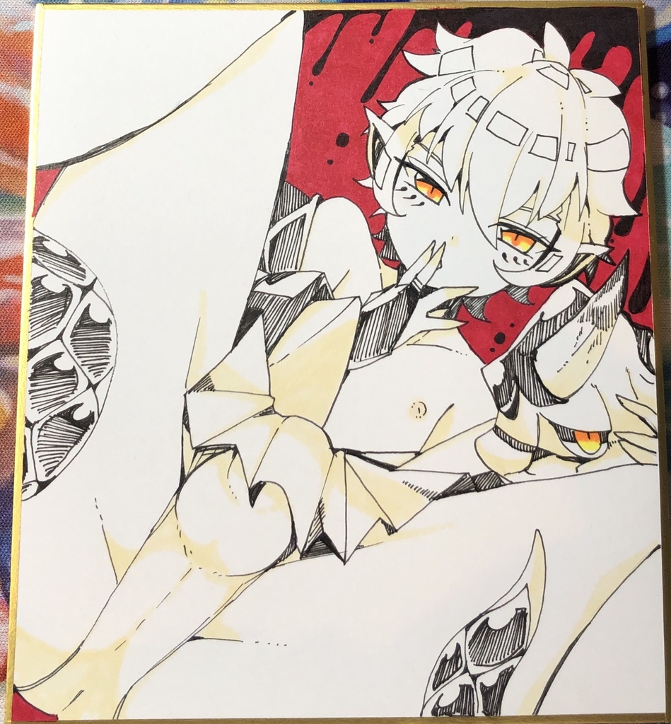 手描きミニ色紙