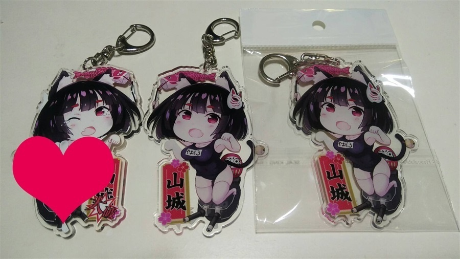 山城スク水両面【アクリルキーホルダー】