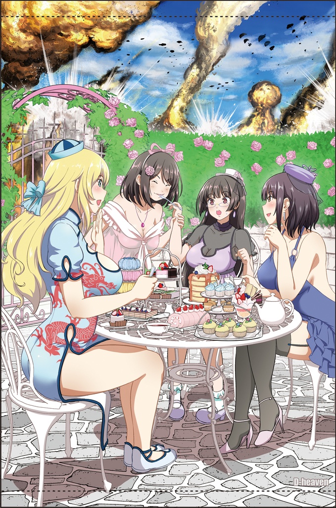 放課後ふわふわスイーツ時間【タペストリー】