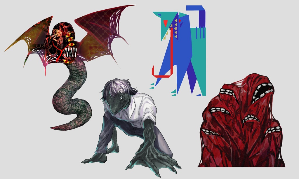 【無料】神話生物納屋素材セット