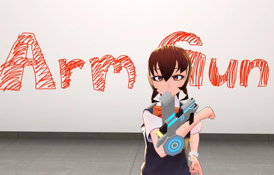 【VRChat向け】VR Arm Gun - 腕装着型銃