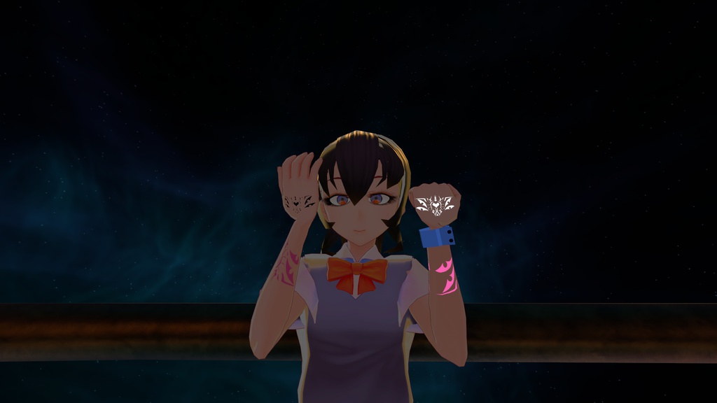 【VRChat向け】VR Tattoo 01 テクスチャ素材