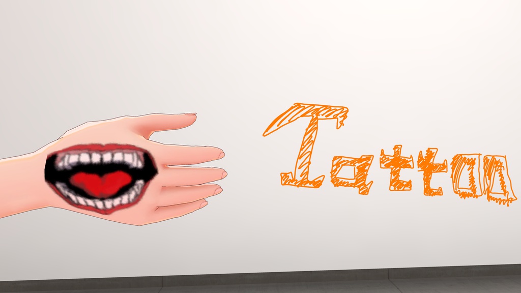 【VRChat向け】VR Tattoo 02 テクスチャ素材