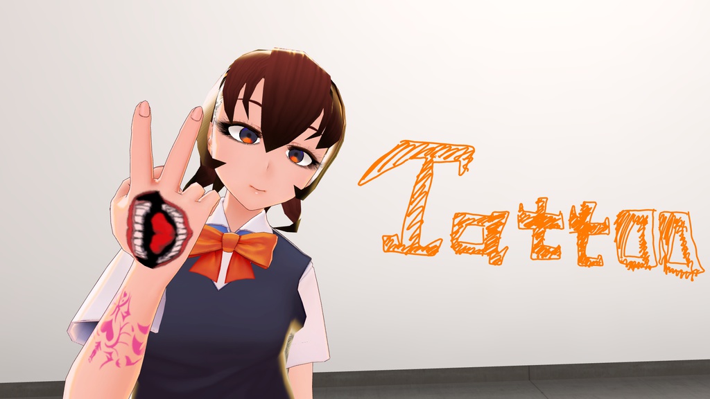 【VRChat向け】VR Tattoo 02 テクスチャ素材