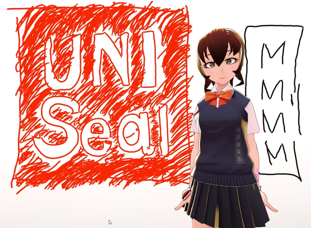 【VRChat向け】Uni Size Seal (サイズ シール) テクスチャ素材