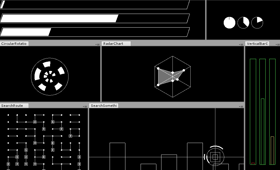 【UnityEditor拡張】Meaningless editor UI【グラフ】