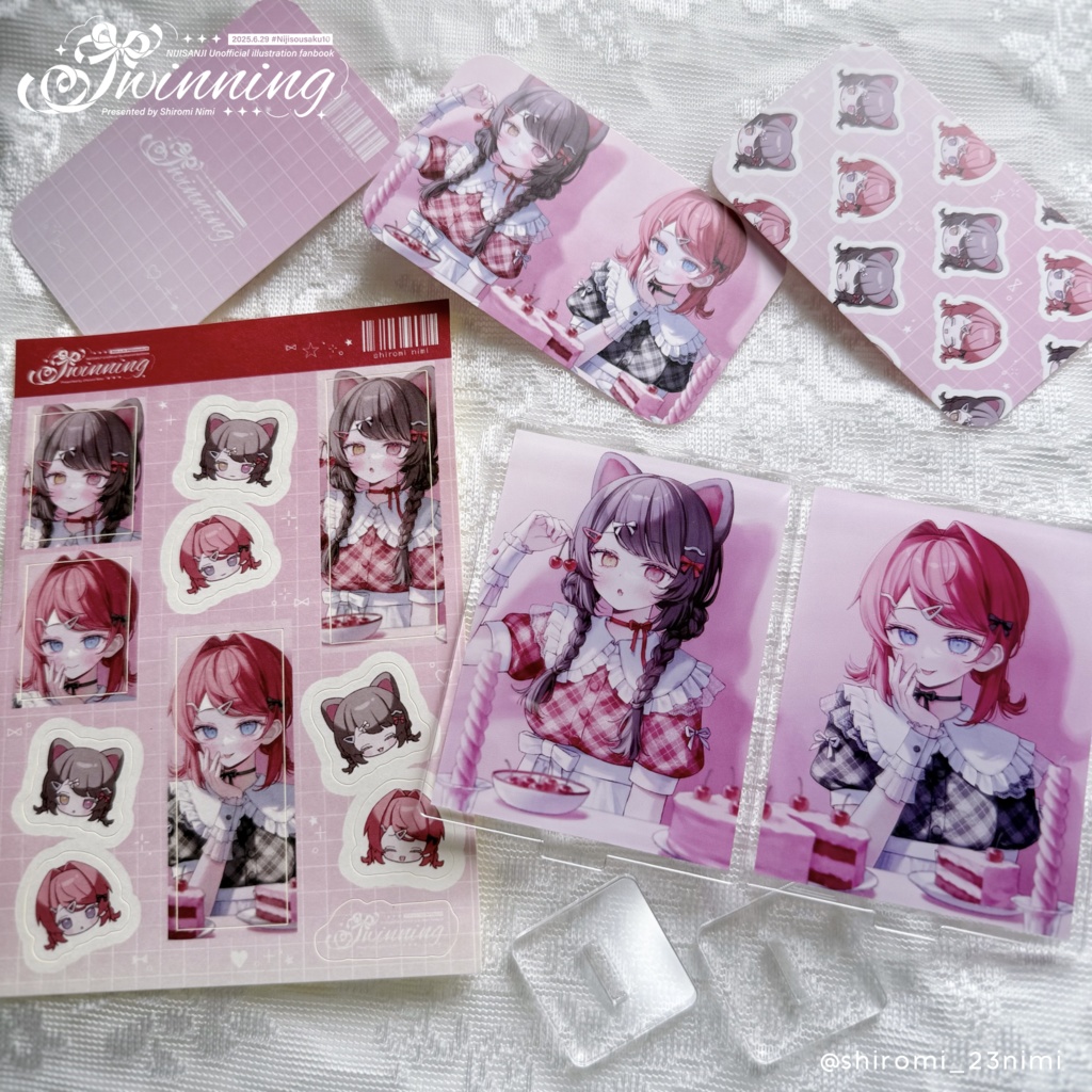 【にじそ10】「twinning」新刊セット【戌亥＆アンジュ】