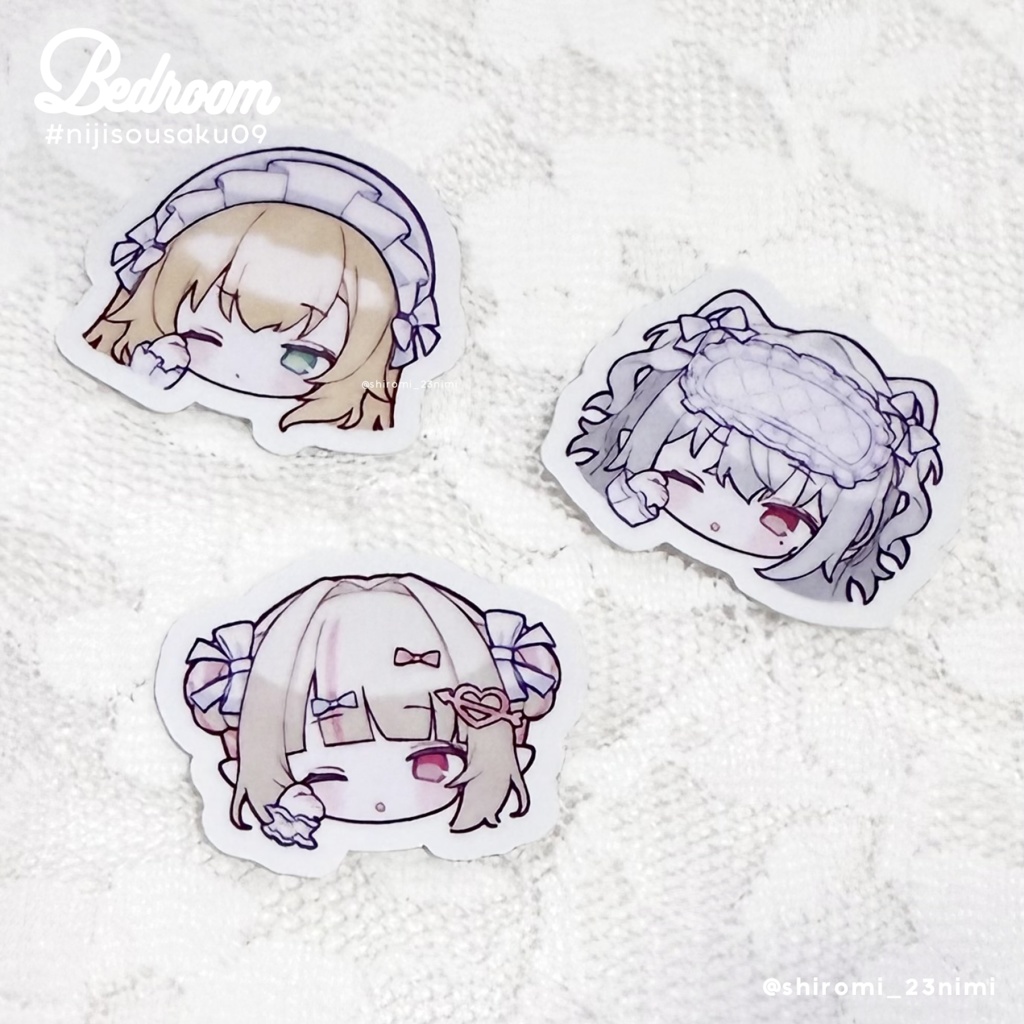 【にじそ09】「Bedroom」ステッカーセット【ルザキン】