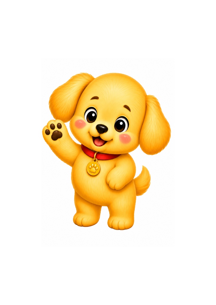 楽しい犬の塗り絵