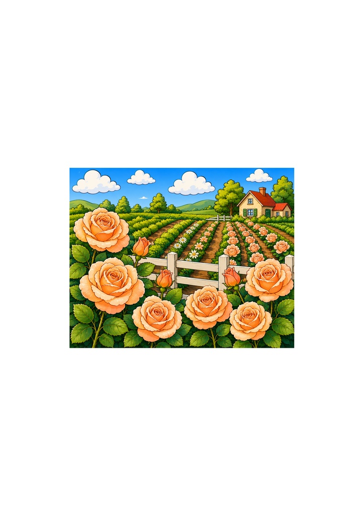 ばらの塗り絵🌹