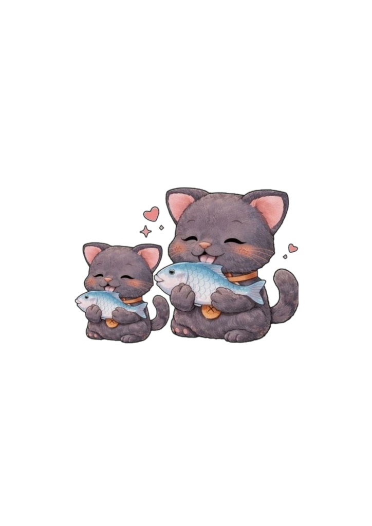 クロちゃんの塗り絵💕🐈‍⬛
