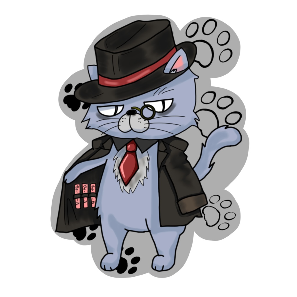 ちゅ~るマフィア猫アクキー