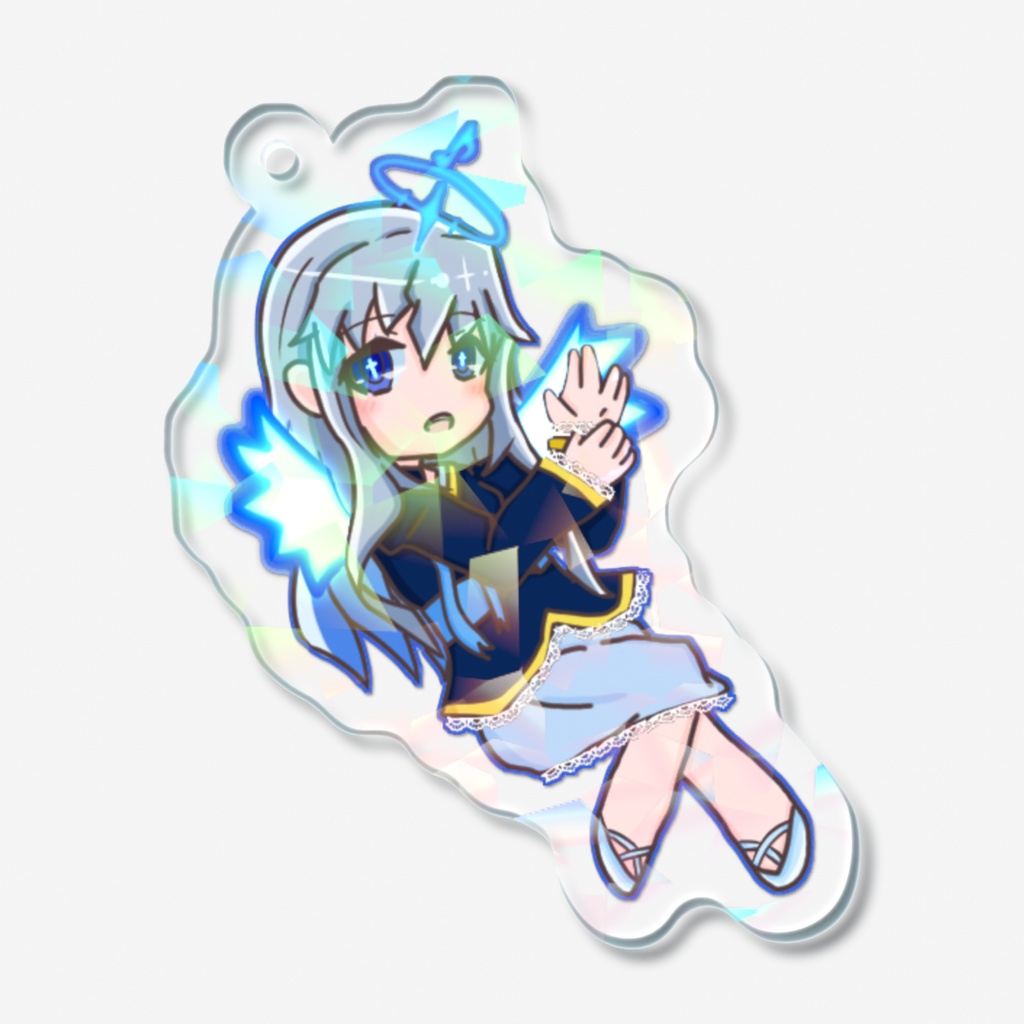 蒼響の女神ちゃんホロアクキー