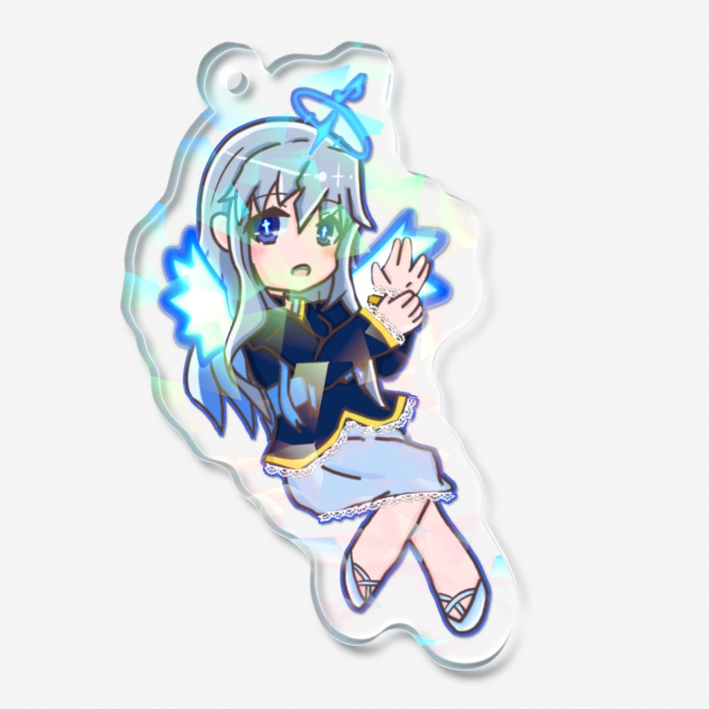 蒼響の女神ちゃんホロアクキー