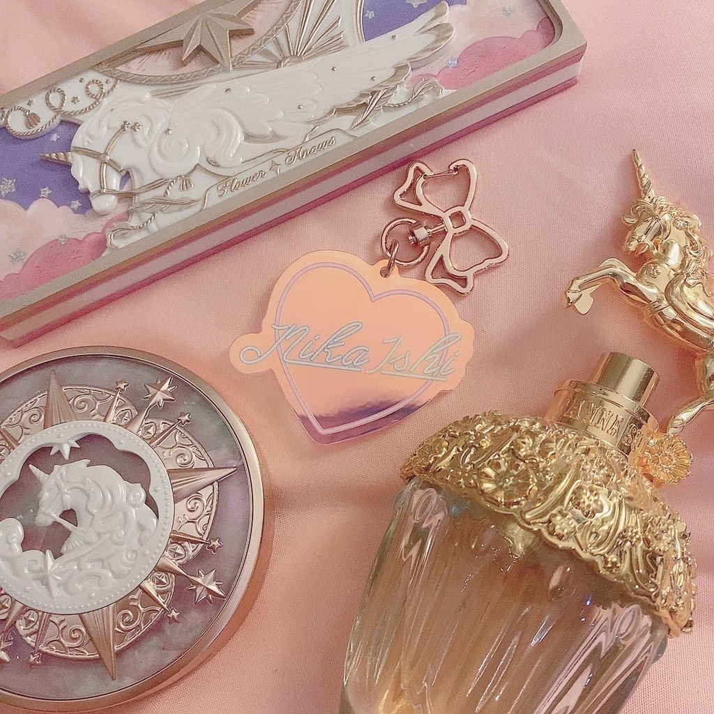 にか石ネオンロゴオーロラアクキー