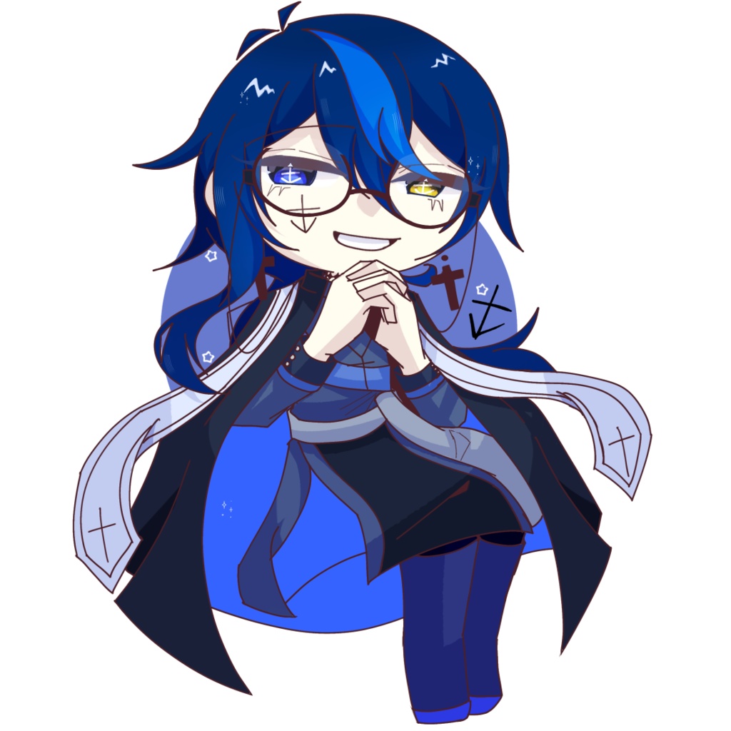 【シアン】アクリルキーホルダー