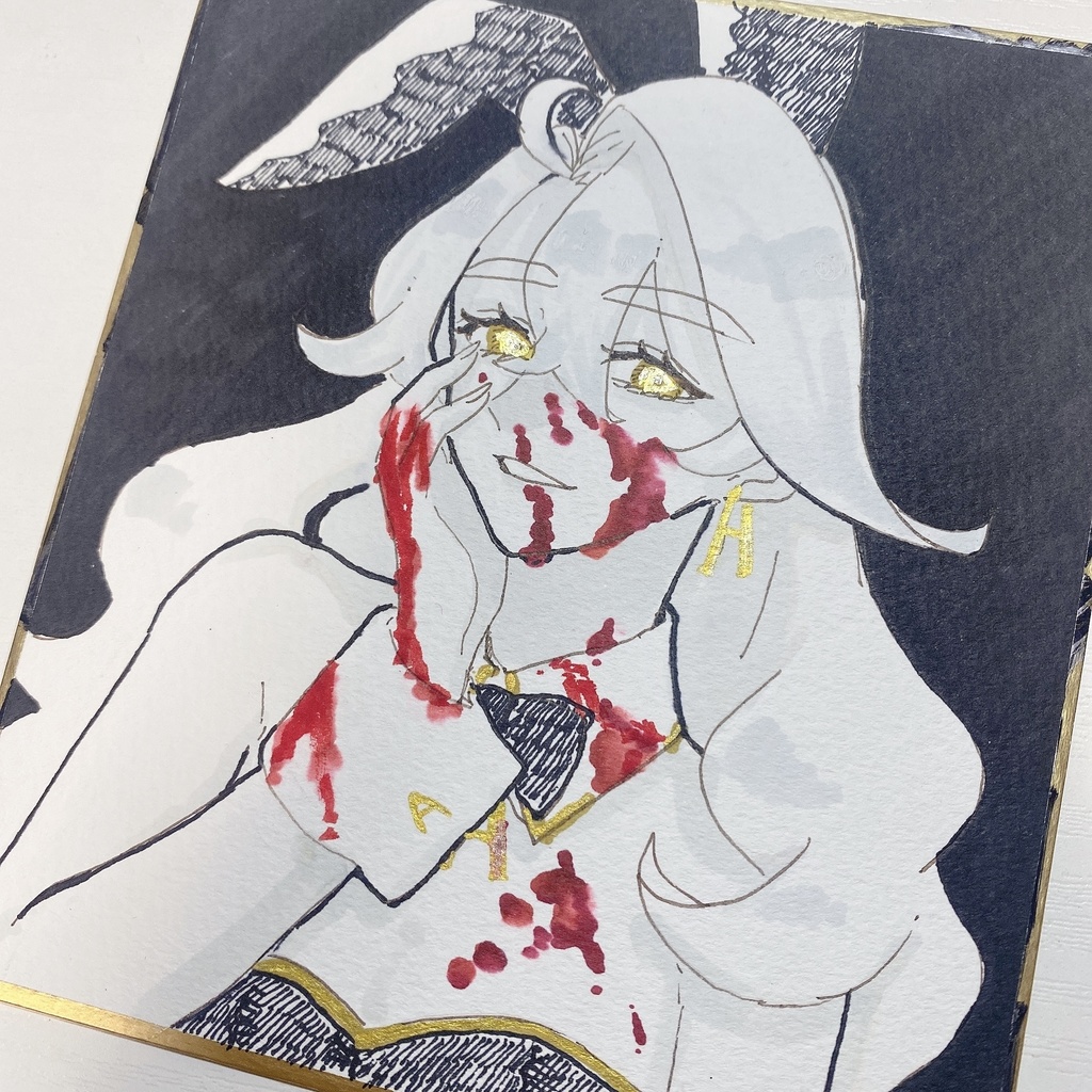 ギラギラ瞳工場長ミニ色紙