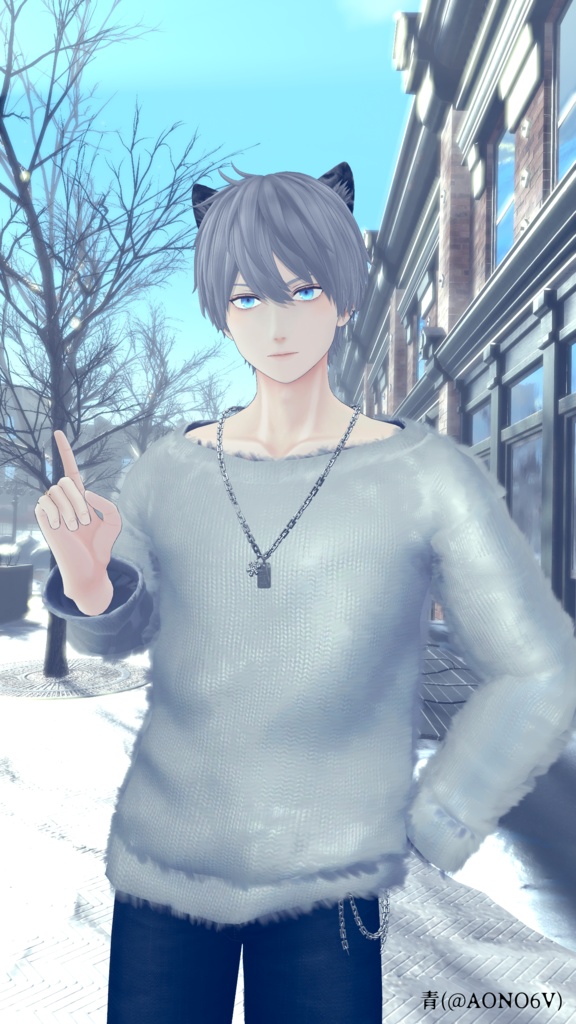 オリジナル3Dモデル「冬夜」