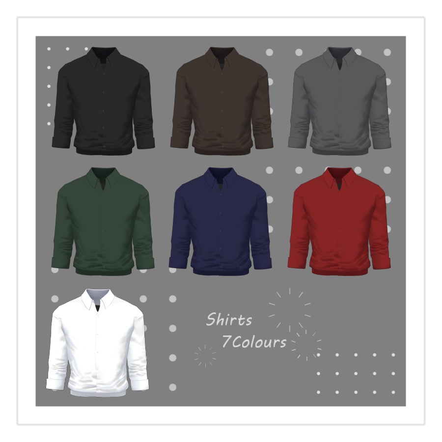 【冬夜専用3D衣装】スーツ(+学生服)