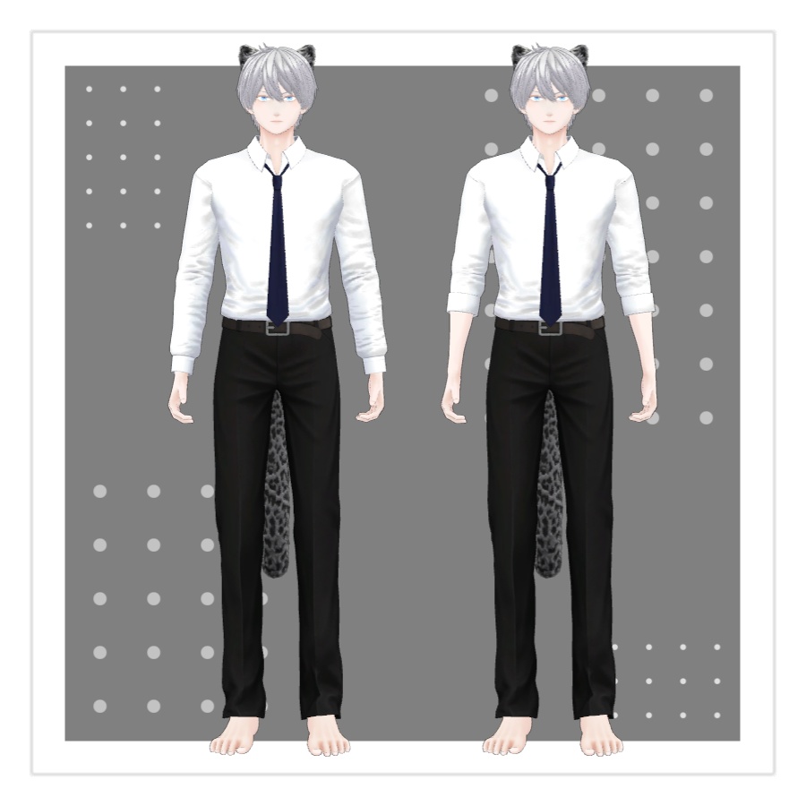 【冬夜専用3D衣装】スーツ(+学生服)