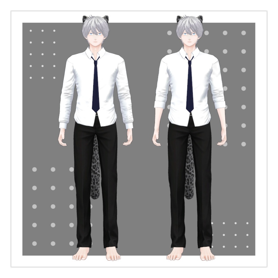 【冬夜専用3D衣装】スーツ(+学生服)