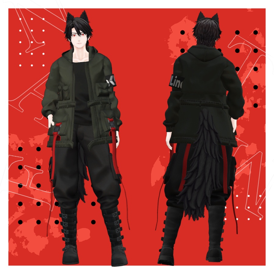 オリジナル3Dモデル「夏目」