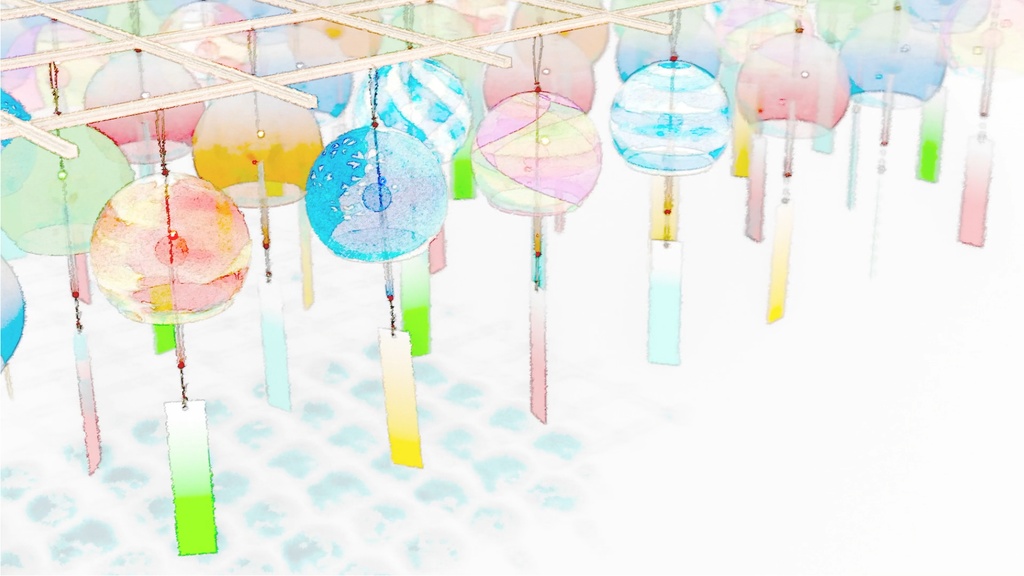 【動画素材】揺れる風鈴