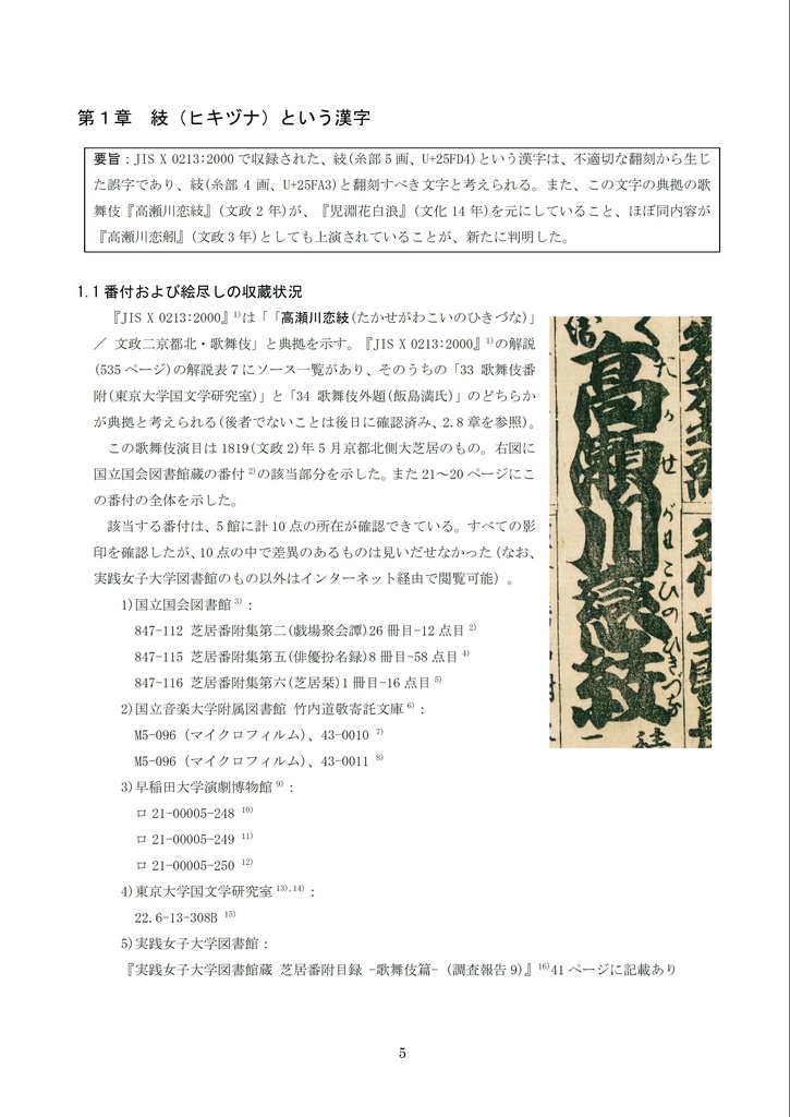 JIS X 0213 の存疑字(「𥿔:ヒキヅナ」 と「𠗖:サコ」)について