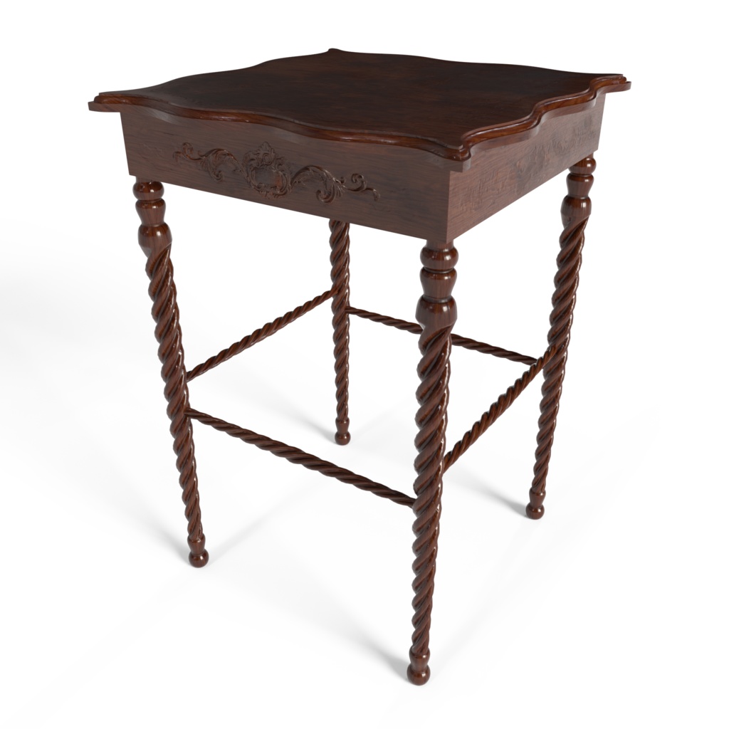 Barley Twist Side Table - 大麦ツイストサイドテーブル