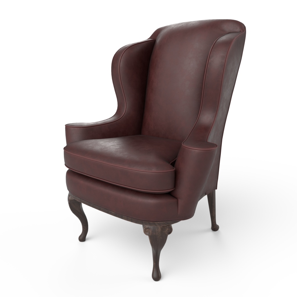 Queen Anne Wingback Armchair - クイーンウィングバックアームチェア