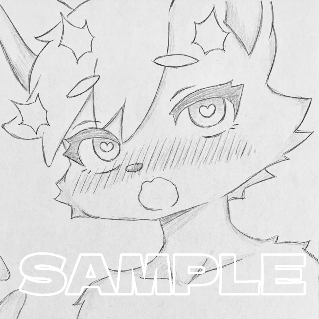 A5＊オリジナル＊アナログ原画 鉛筆画 直筆イラスト 一点物 m146