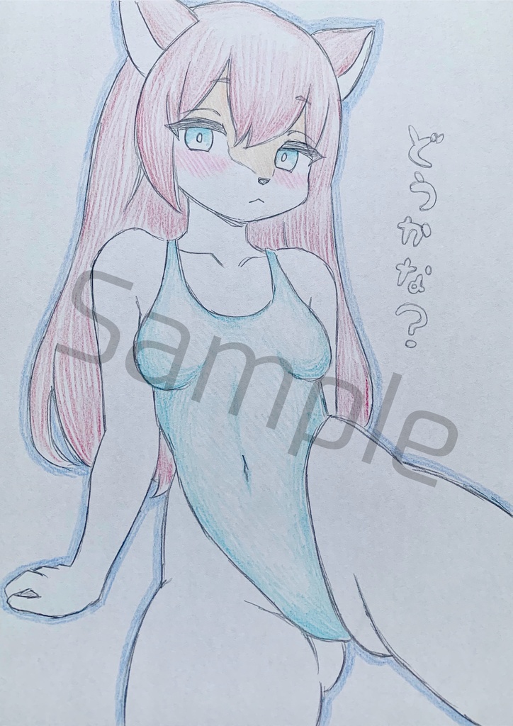 A5＊オリジナル＊アナログ原画 直筆イラスト 一点物 m