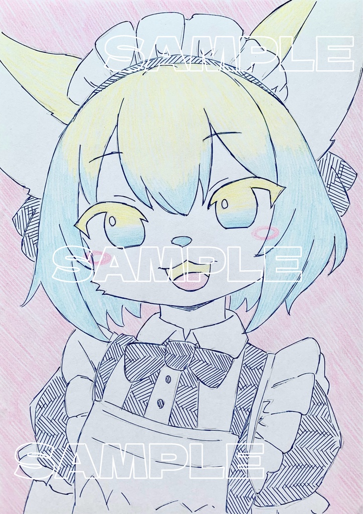 A5原画＊オリジナル＊アナログ 直筆イラスト 一点物 134