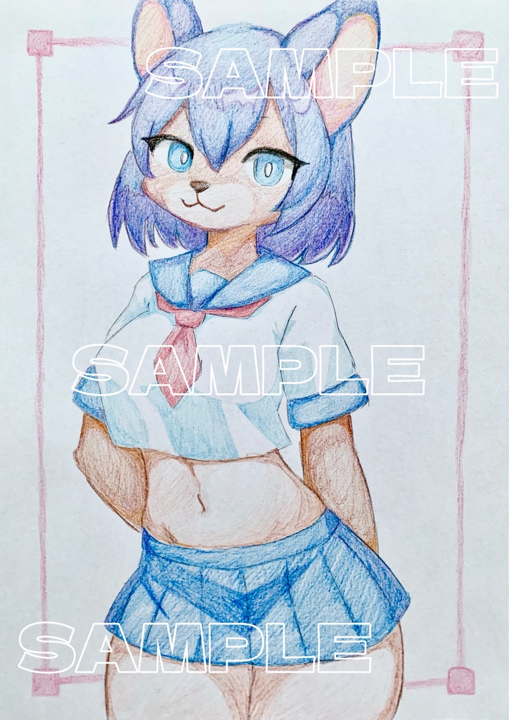 A5原画＊オリジナル＊アナログ 直筆イラスト 一点物 142