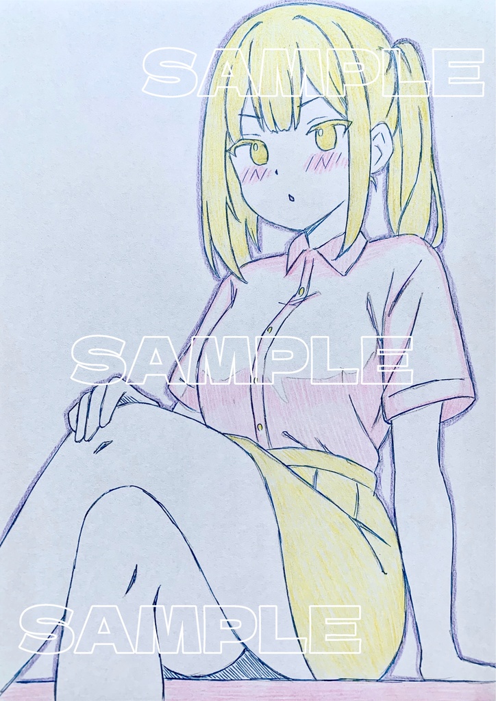 A5原画＊オリジナル＊アナログ 直筆イラスト 一点物 143