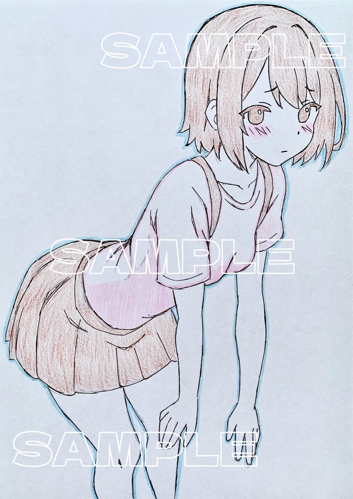 A5原画＊オリジナル＊アナログ 直筆イラスト 一点物 144