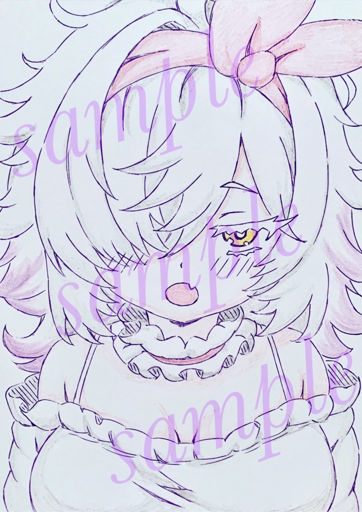 ハガキ ポストカード 原画＊オリジナル＊アナログ 直筆イラスト 一点物 D15