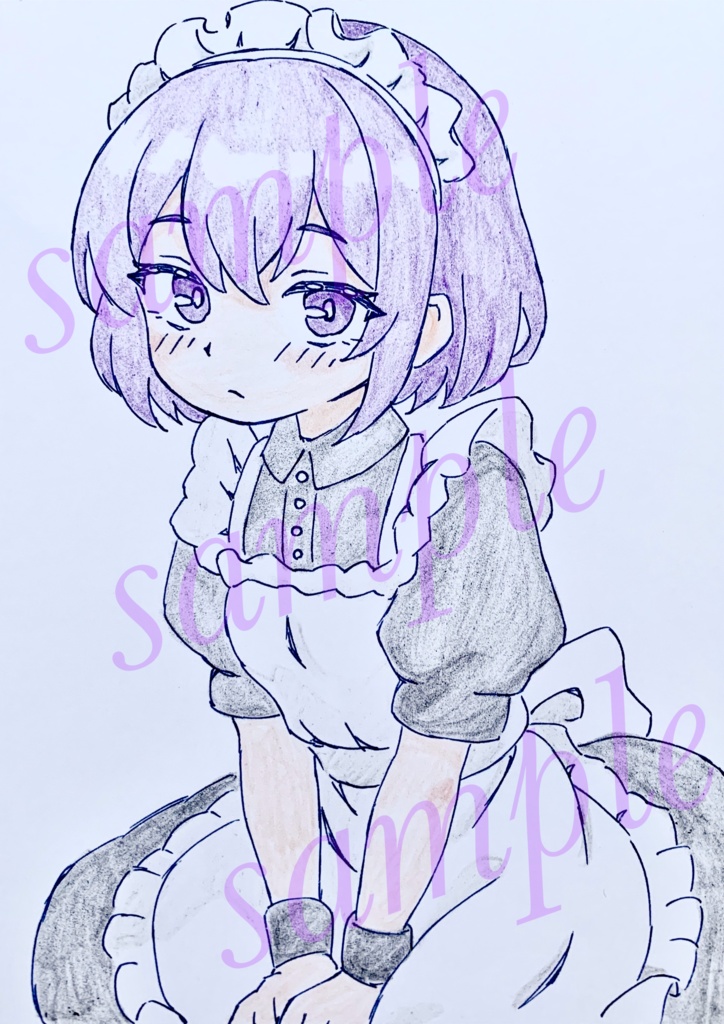 ハガキ ポストカード 原画＊オリジナル＊アナログ 直筆イラスト 一点物 D18